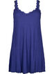 Nightgown with lace hem, Blue, Packshot image number 0