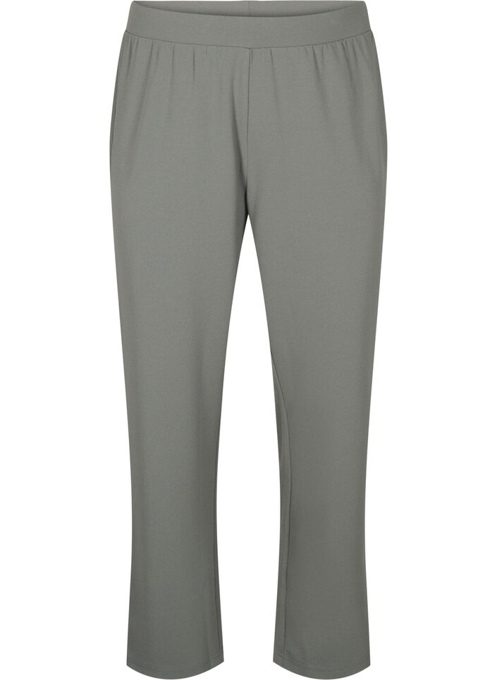 Straight fit trousers, Grey, Packshot image number 0