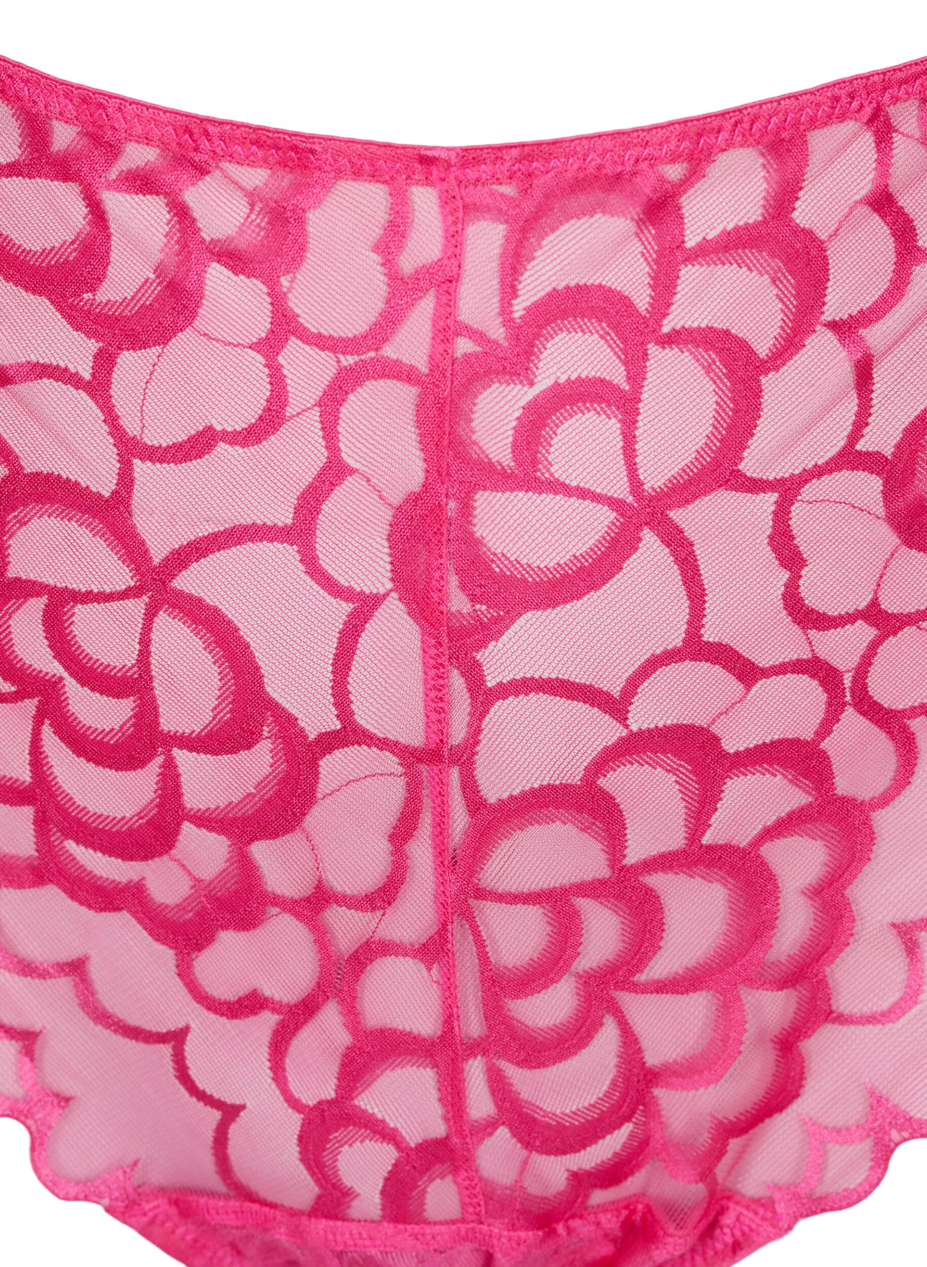 Zizzifashion Thong with lace and regular waist, Jazzy, Packshot image number 2