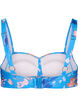 Printed bikini top, Bright Blue Print, Packshot image number 1