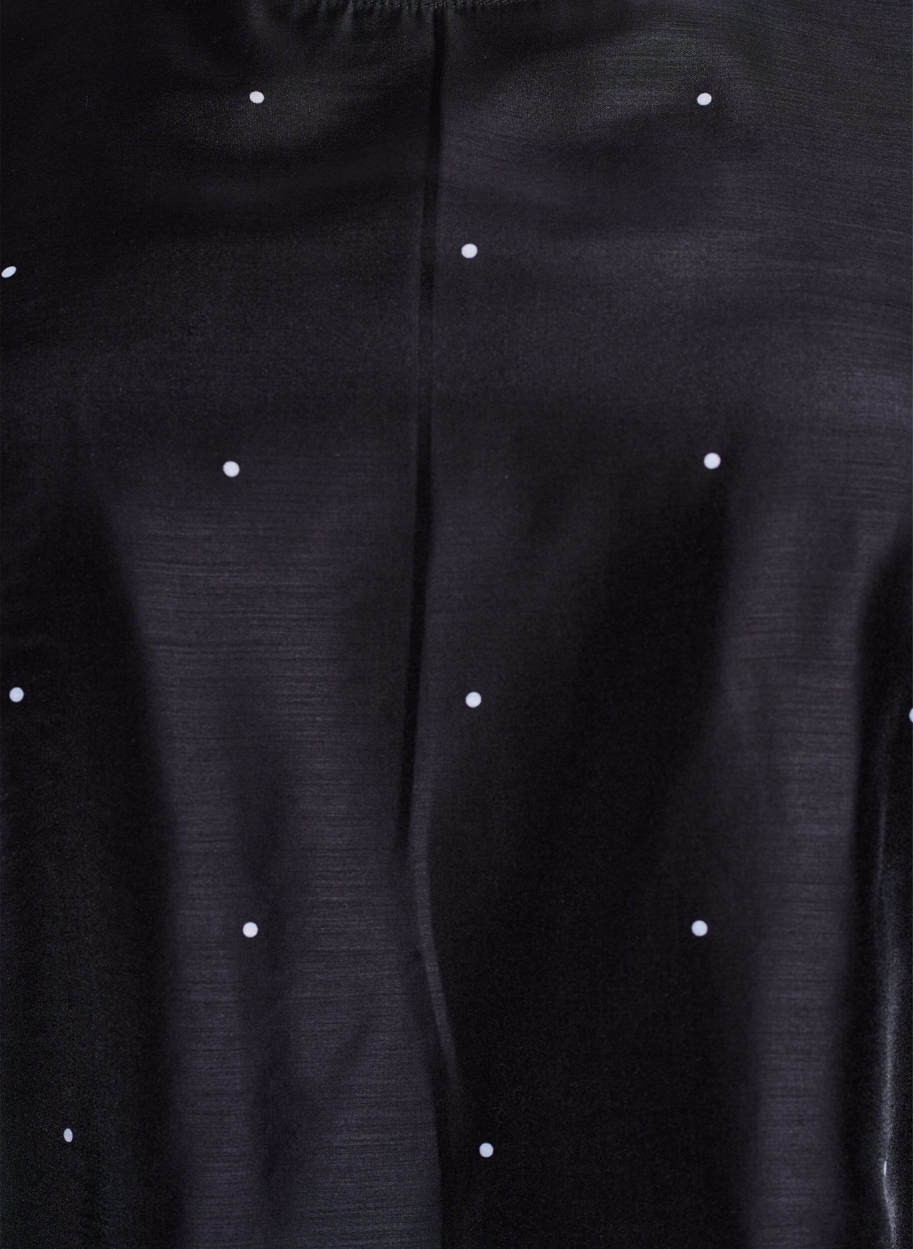 Zizzifashion Party blouse in organza-look with dots, Black, Packshot image number 2