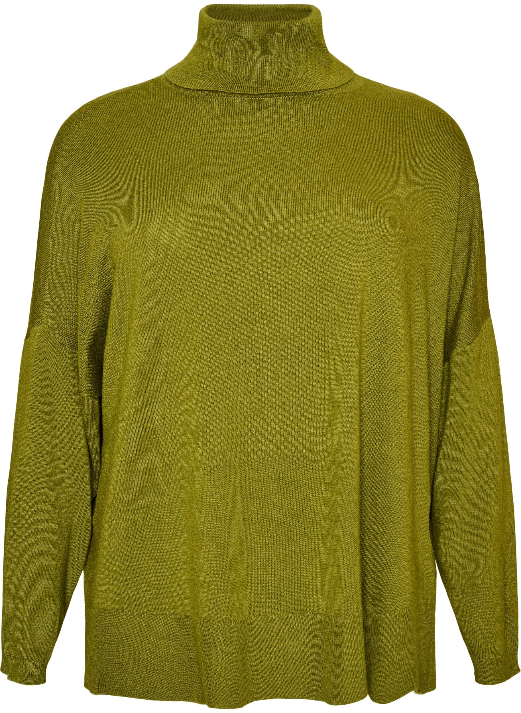 Turtleneck jumper with a loose fit