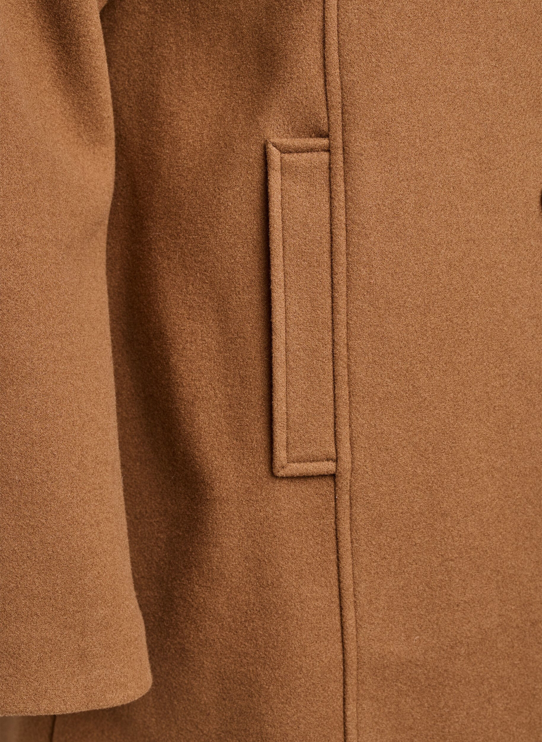 ZizzifashionShort coat with A-line shape, Brown, Packshot image number 3