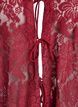 Lace blouse with open front and tie strings, Dark Bordeaux, Packshot image number 2