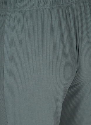 Loose trousers made from ribbed material, Balsam Green, Packshot image number 3