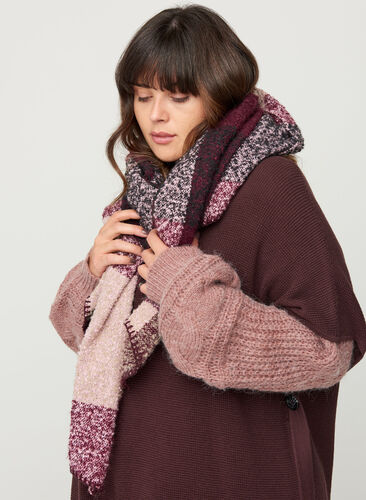 Checked scarf, FUDGE COMB, Model image number 0