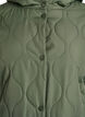 Mid-length quilted jacket with a hood, Green, Packshot image number 2