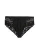 Hipster lace briefs with crossover detail, Black, Packshot image number 1