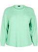 Long-sleeved knitted jumper with wool and a round neck, Light G. Green Mel., Packshot image number 0