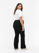 FLASH - High waisted jeans with bootcut, Black, Model image number 1