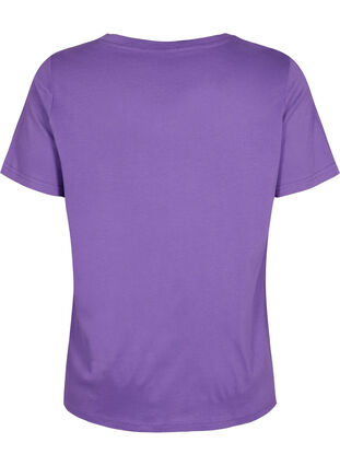 Short sleeve t-shirt with a-shape, Deep Lavender, Packshot image number 1