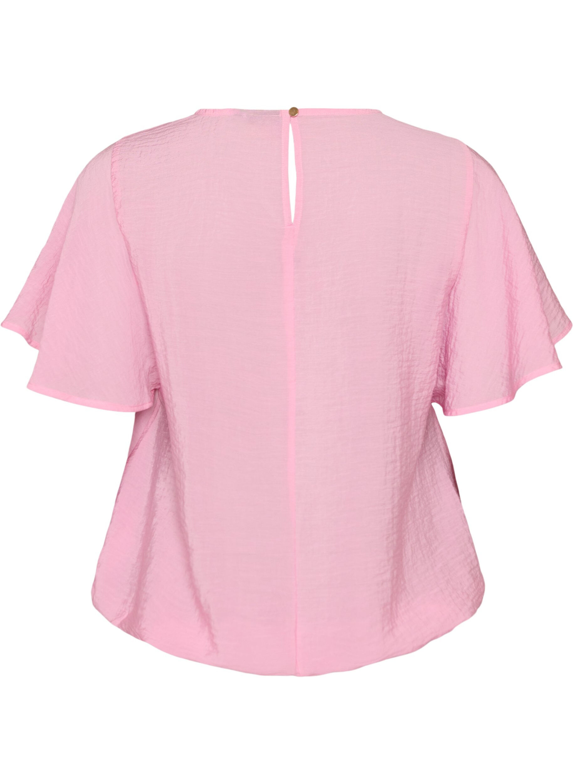 Zizzifashion Blouse with balloon shape and wing sleeves, Pink, Packshot image number 1