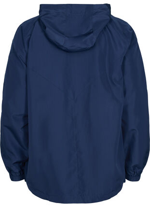 Short jacket with hood and adjustable bottom hem, Navy Blazer, Packshot image number 1