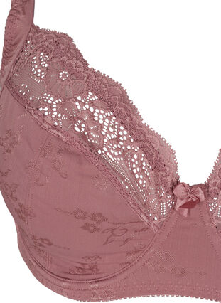 Figa underwired bra with lace, Wistful Mauve, Packshot image number 2