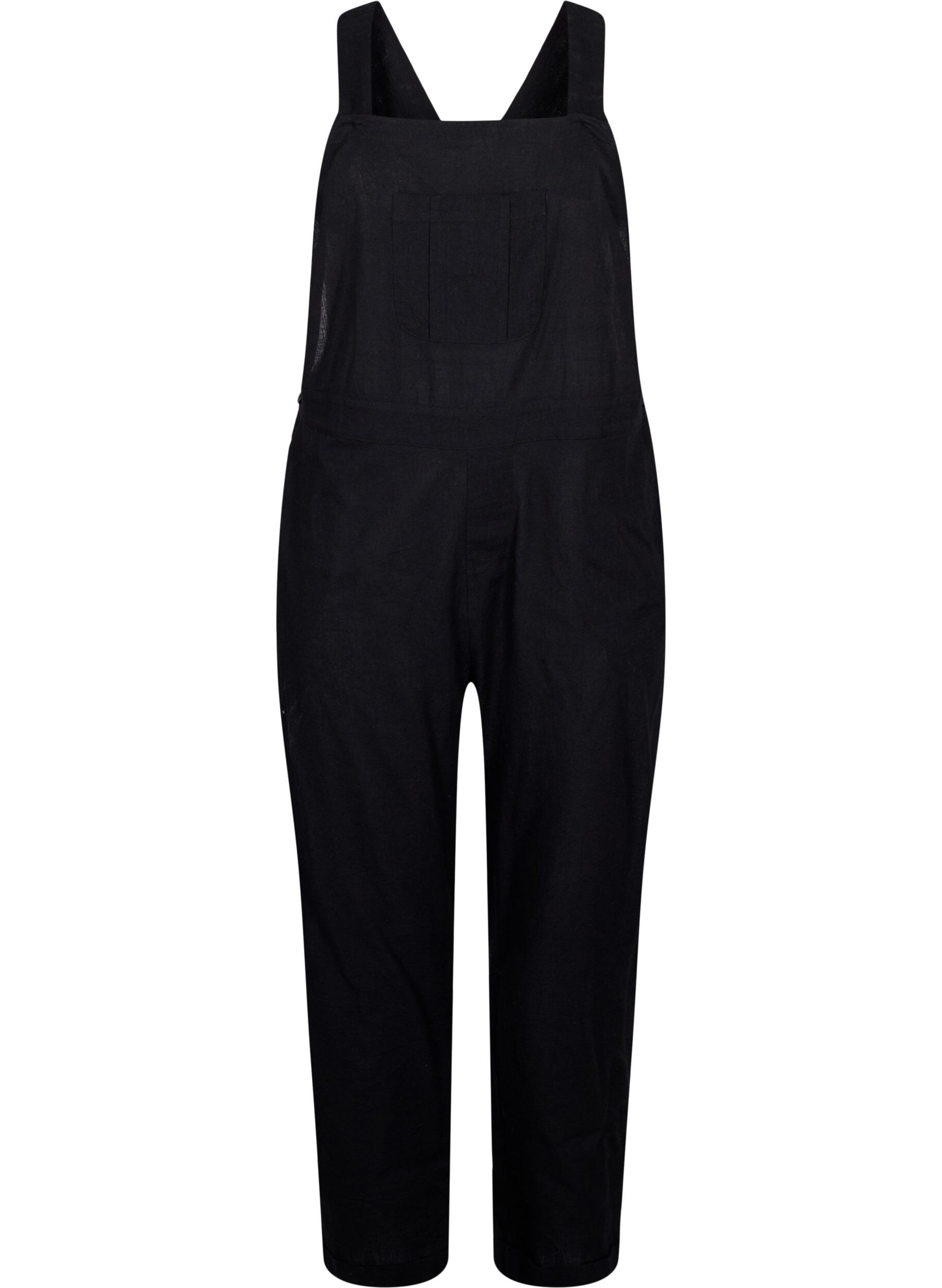 Zizzifashion Overalls in linen mix, Black, Packshot image number 0