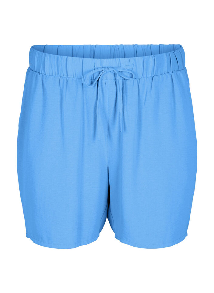 Shorts with pockets and elastic waistband, Blue, Packshot image number 0