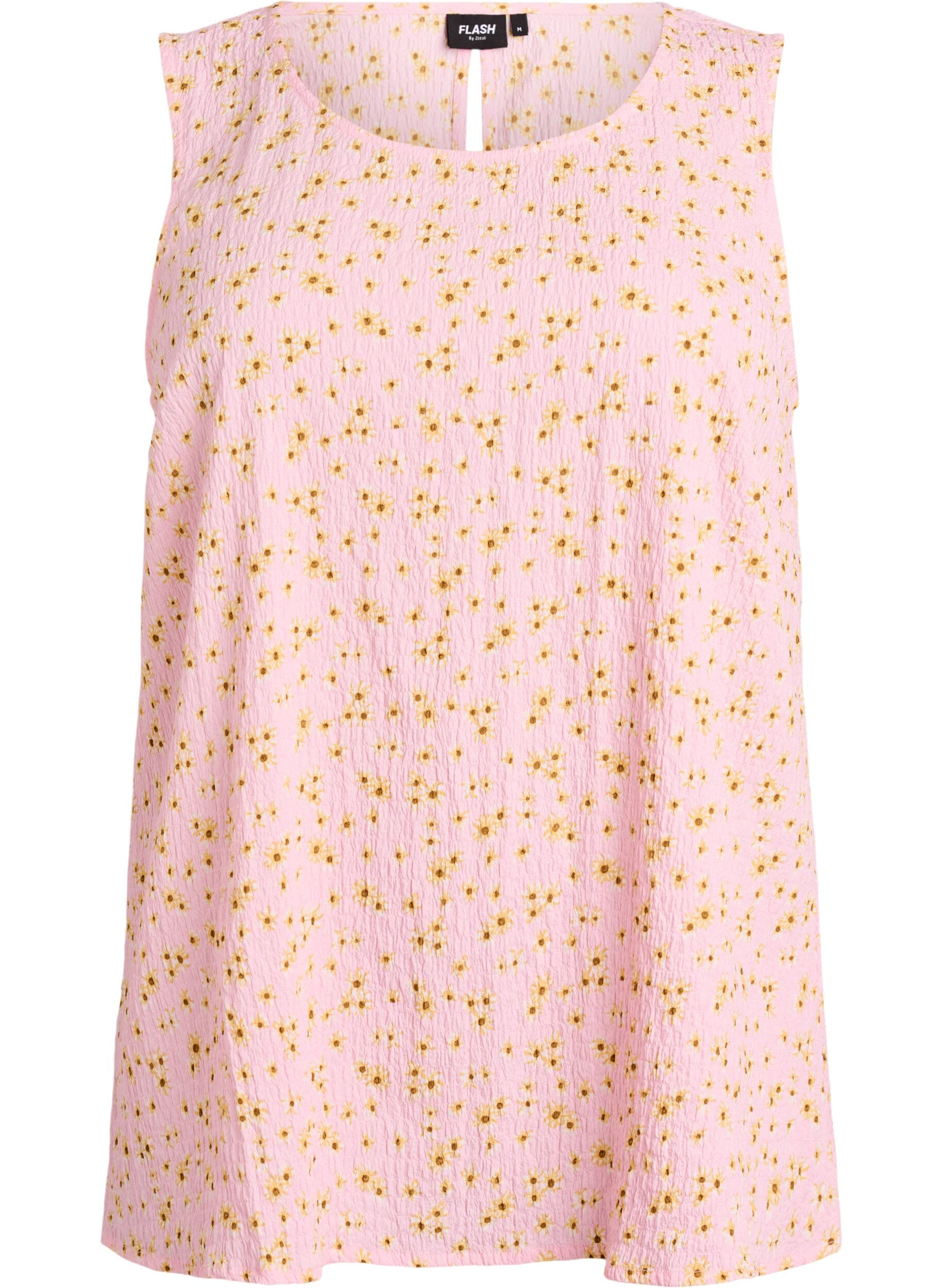 Zizzifashion Sleeveless top with texture, Rose, Packshot image number 0