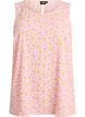 Sleeveless top with texture, Rose, Packshot image number 0