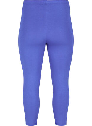 3/4 length basic leggings, Dazzling Blue, Packshot image number 1
