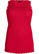 Top with lace trim, Red, Packshot image number 0