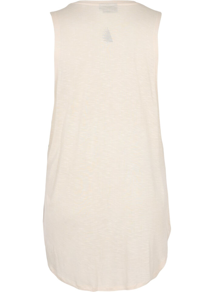 Sleeveless training top in viscose, Lilac Ash w. BlackP., Packshot image number 1