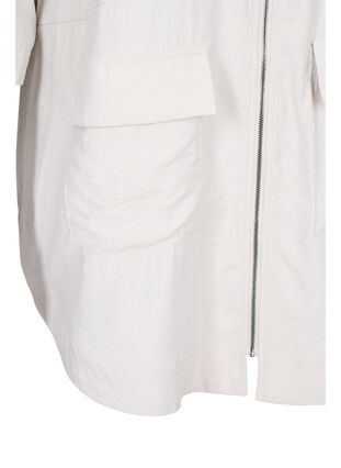 Tunic with v-neck and 3/4-length sleeves, Birch, Packshot image number 3