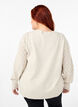Knitted blouse with lace pattern, Pumice Stone Mel., Model image number 1