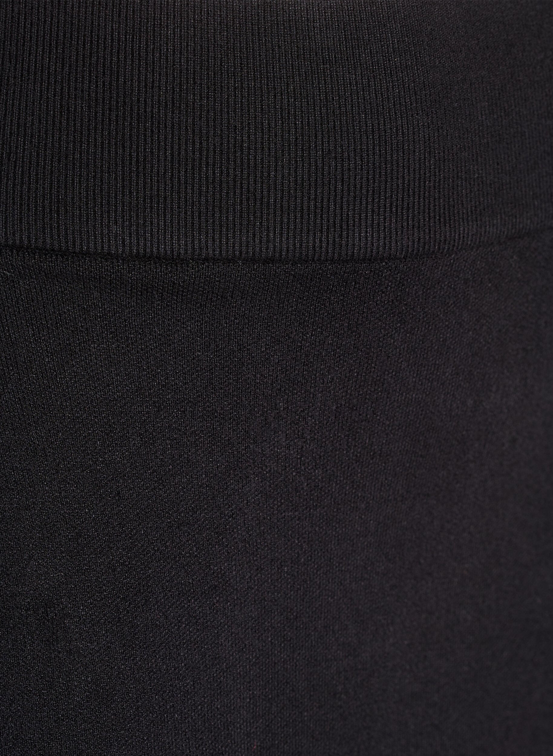 ZizzifashionShort knit skirt with a wide waistband, Black, Packshot image number 2