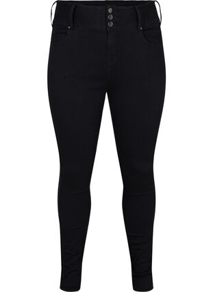 Super slim Bea jeans with extra high waist, Black, Packshot image number 0