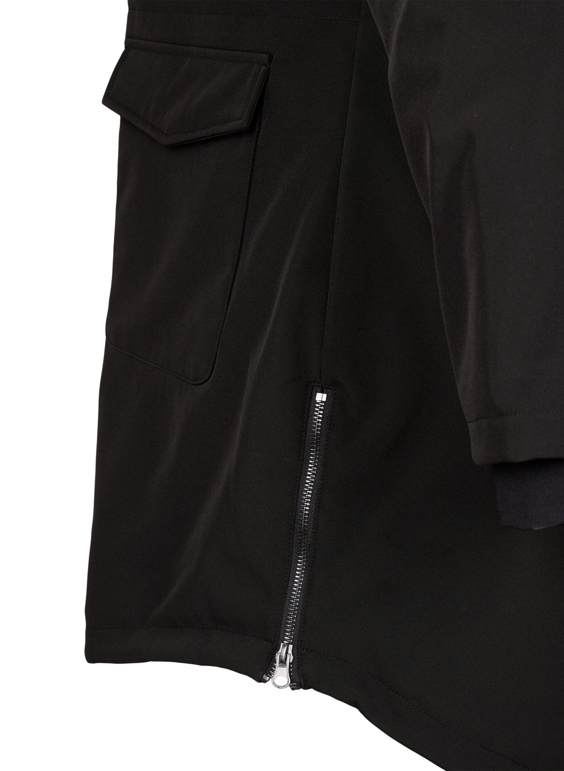 ZizzifashionWater-repellent softshell jacket with quilted lining, Black, Packshot image number 4