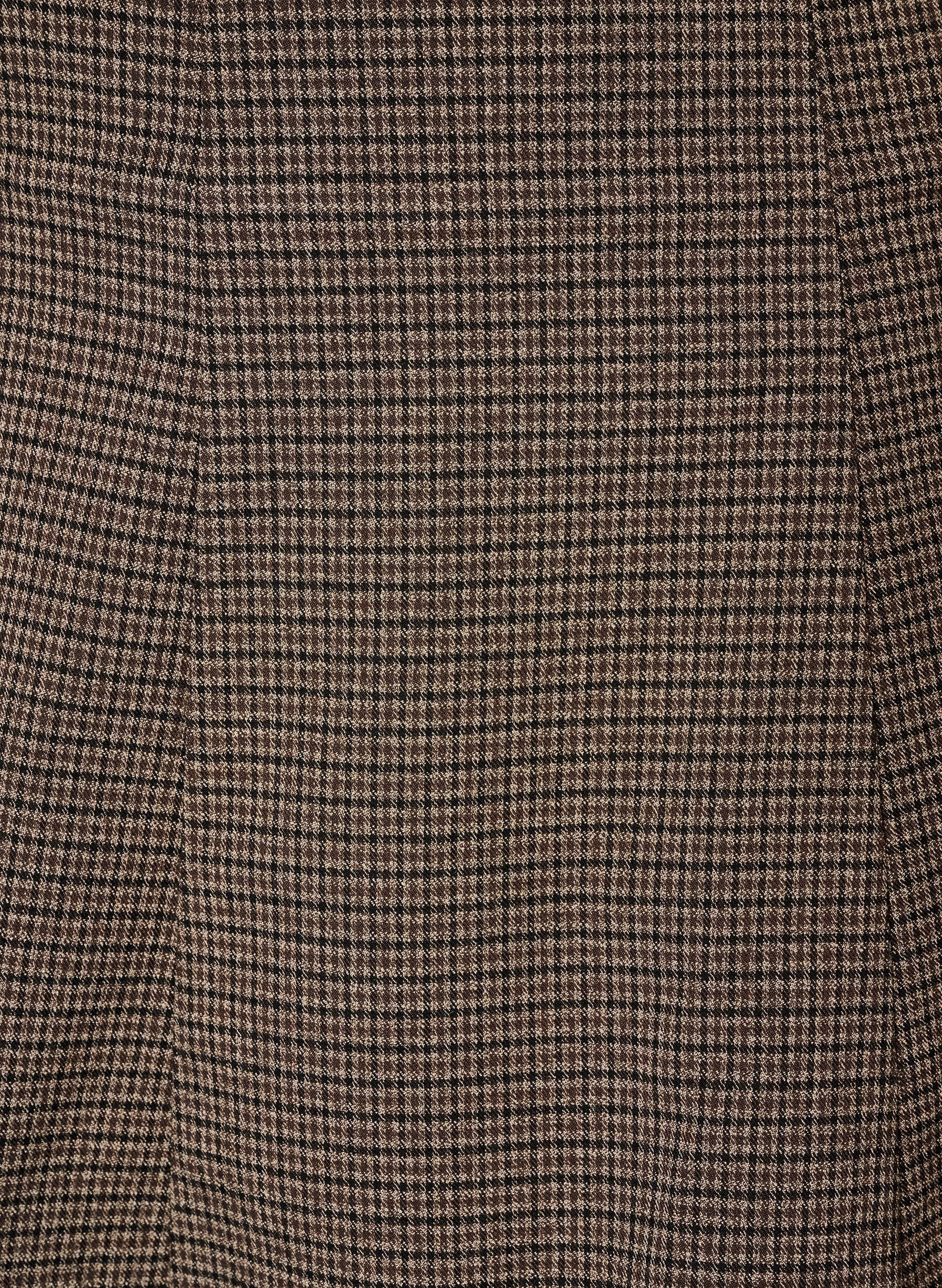 ZizzifashionSmall check A-line skirt, Brown, Packshot image number 2