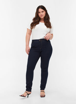 Extra slim fit Amy jeans with a high waist, 1607B Blu.D., Model image number 0