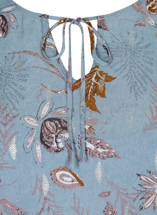 Long-sleeved floral dress, Light Blue AOP, Packshot image number 2