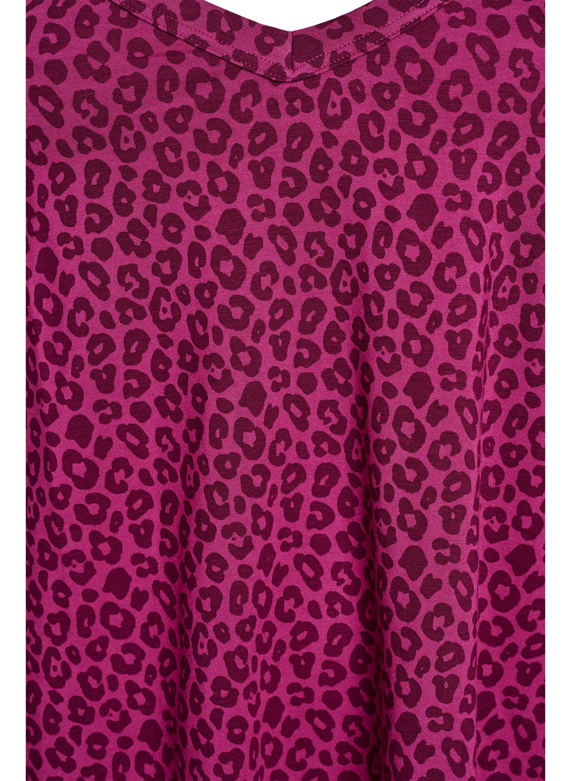 Zizzifashion Night top with straps and V-neckline, Pink, Packshot image number 2