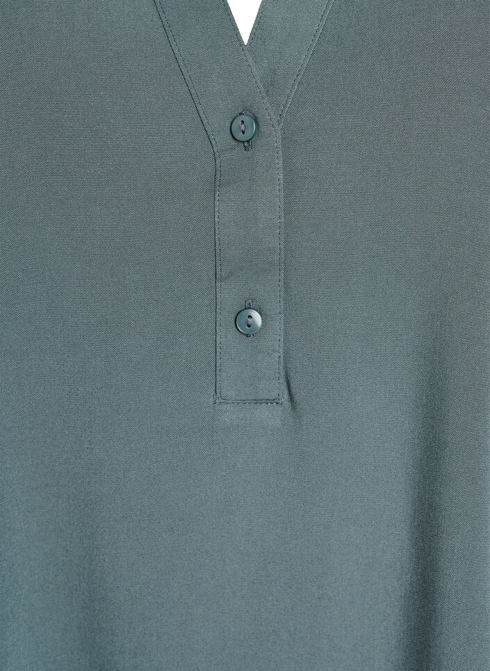 Sleeveless viscose blouse, Green, Packshot image number 2