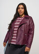 Faux leather biker jacket, Red, Model image number 0