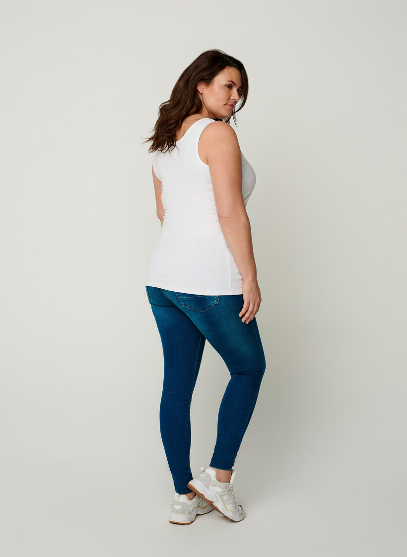 Basic top, White, Model image number 2