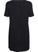 Knee-length knit dress with short sleeves, Black, Packshot image number 1