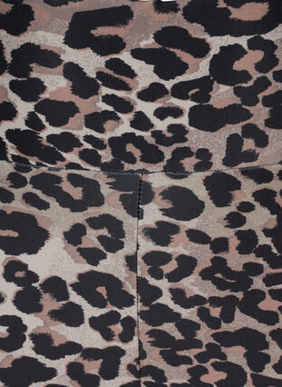 Cropped sports tights with leopard print, Leopard, Packshot image number 2