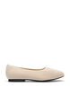 Ballet flats in a fine-textured fabric, Beige, Packshot image number 0