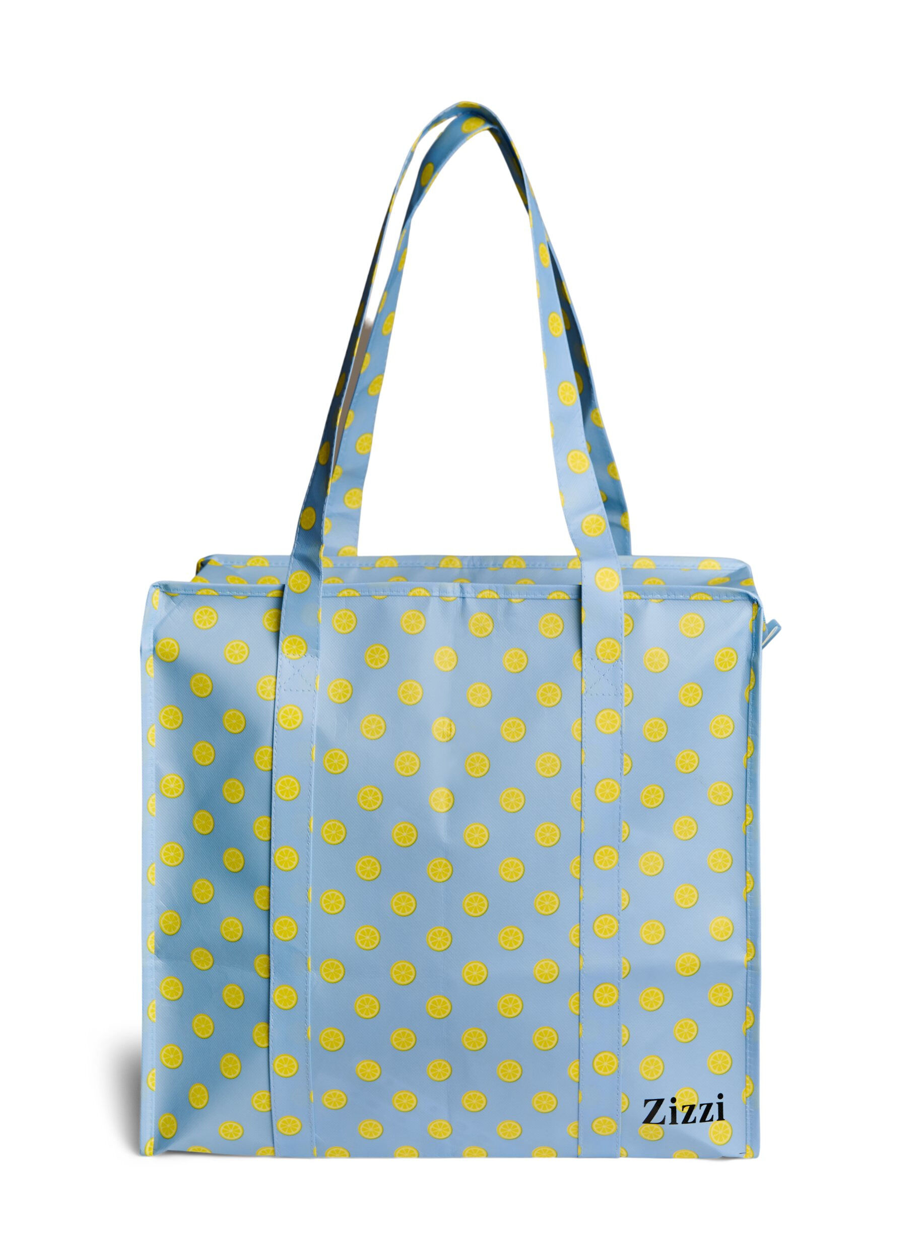 Zizzifashion Shopping bag with zipper, Light Blue, Packshot image number 1