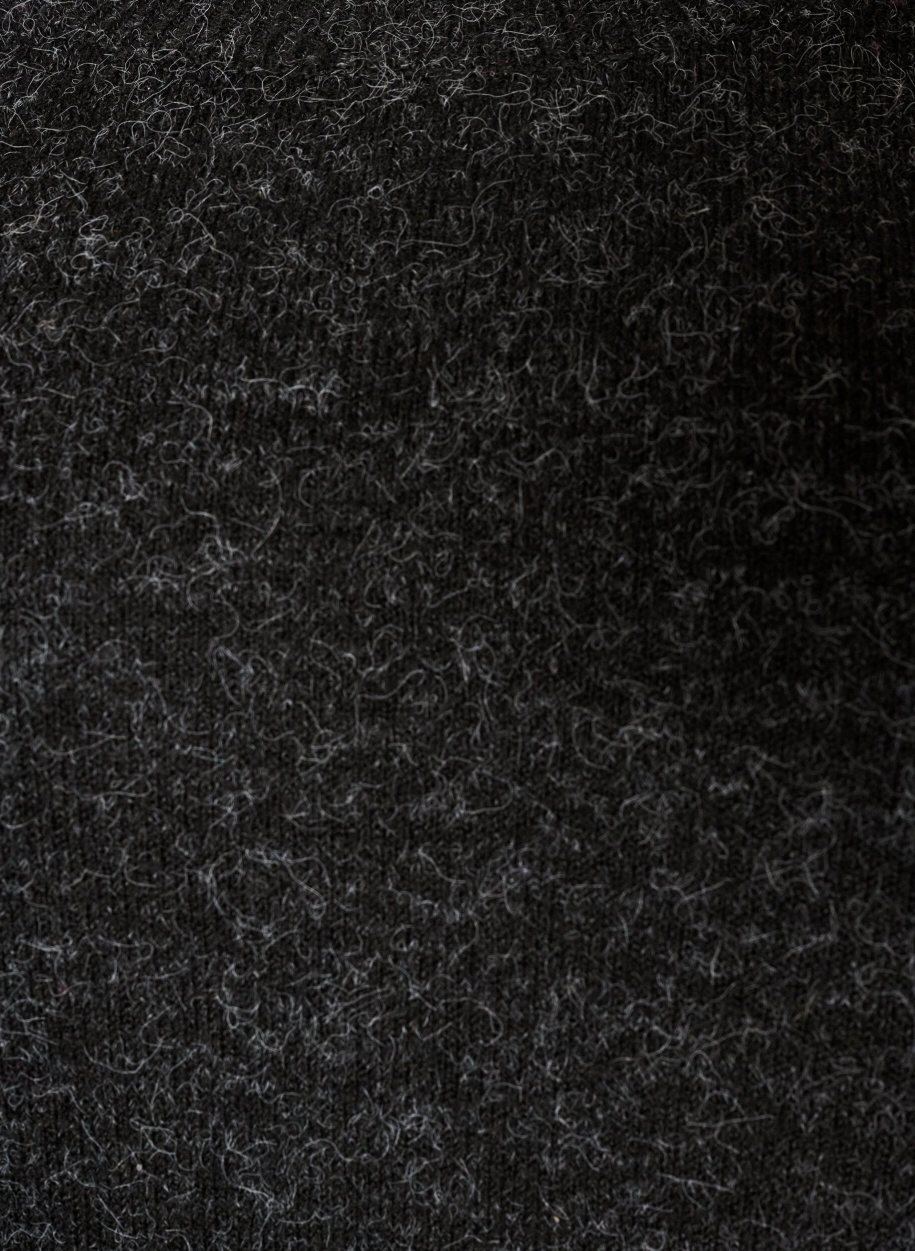 ZizzifashionLong knitted blouse with ball buttons, Dark Grey, Packshot image number 2