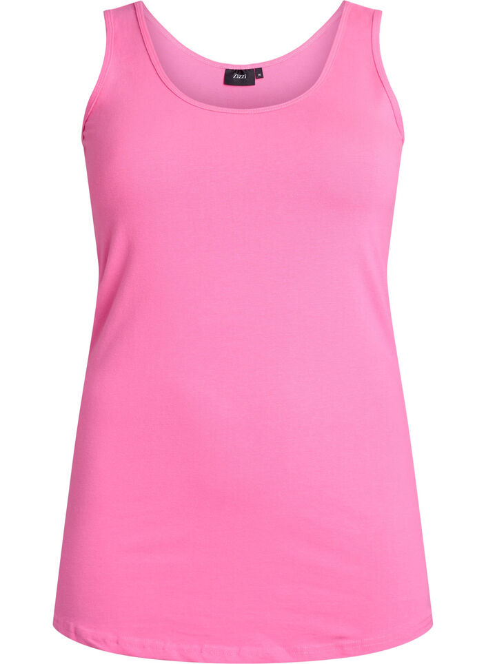 Cotton basic top, Pink, Packshot image number 0