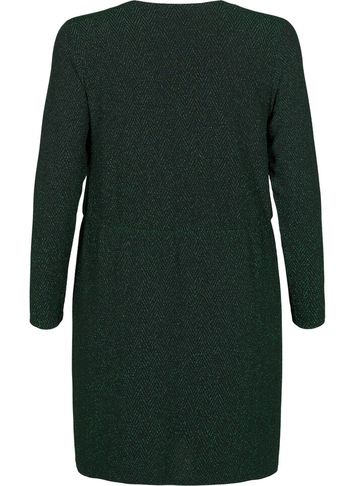 Glitter dress with zigzag pattern, Scarab ZigZagShimmer, Packshot image number 1
