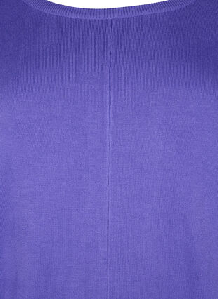 Knitted tunic in viscose blend, Purple Opulence, Packshot image number 2