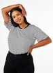 T-shirt with TENCEL™ Lyocell and stripes, White, Model image number 0