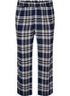 Checked cotton pyjama bottoms, Blue, Packshot image number 0