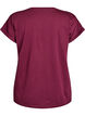 Short sleeved cotton blend t-shirt, Red, Packshot image number 1