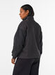 Sweatshirt with teddy sleeves and a high neck, Dark Grey, Model image number 2