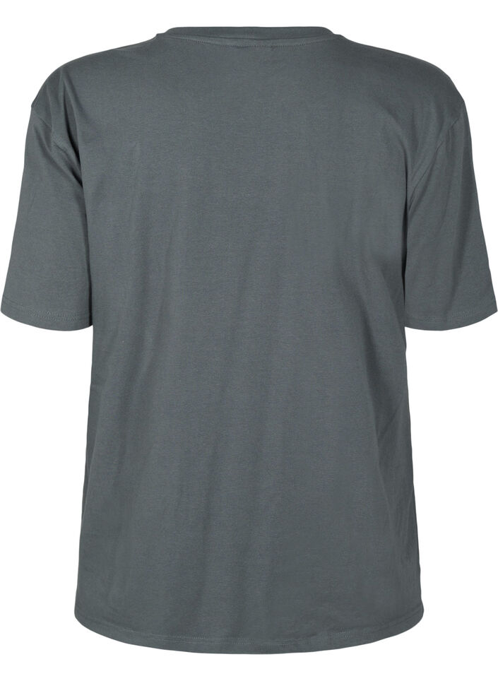 Sporty T-shirt in organic cotton, , Packshot image number 1